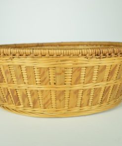 Broodmandje gevlochten - bamboe en riet