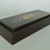 Doos bloemen - hand ingelegd mahonie hout