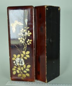Penselen Japanse lakdoos - parelmoer bloem