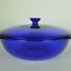 Ovenschaal met deksel Anchor Hocking - kobaltblauw glas