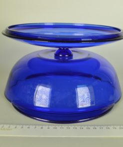 Ovenschaal met deksel Anchor Hocking - kobaltblauw glas