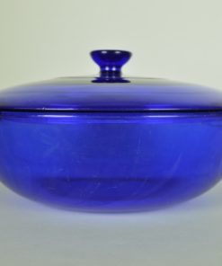 Ovenschaal met deksel Anchor Hocking - kobaltblauw glas - 2 liter
