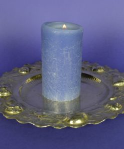 Bord zilverkleurig lampionplant - metaal