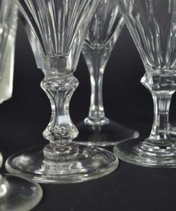 Diverse glazen - glas en kristal - set van 5