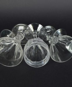 Diverse glazen - glas en kristal - set van 5
